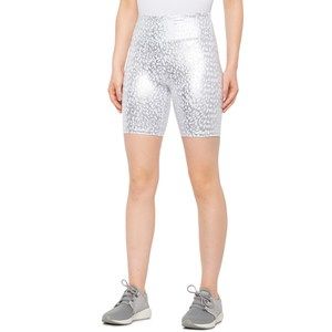 Kyodan Silver Foil Print High-Waist Shorts - 7”